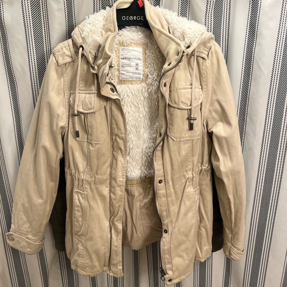 Aeropostale size Medium heavy Sherpa lined jacket
